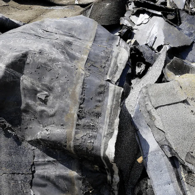 Resíduos de Telhado - imagem ilustrativa